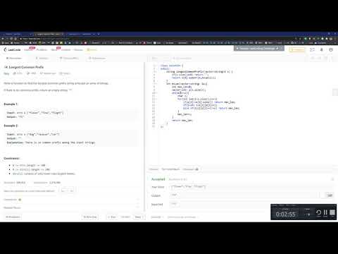 Longest Common Prefix | Easy | Leetcode 014