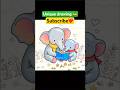 Elephant reading books #drawing #colors #elephant #baby #books #goodvibes #craft #diy #fyp #unique