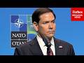 'This Is Not A Punitive Thing': Rubio Discusses U.S. Troop Redeployments At Key NATO Summit