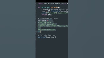 XML external entity injection | XXE