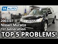 Top 5 Problems Nissan Murano SUV 1st Generation 2003-07