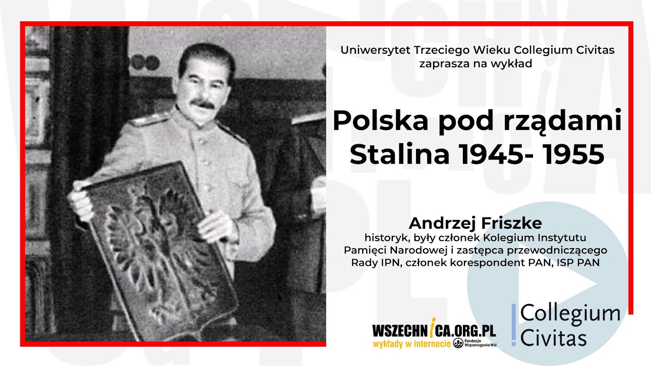 Dojście Stalina Do Władzy Krótko Polska pod rządami Stalina 1945- 1955 / Andrzej Friszke - YouTube