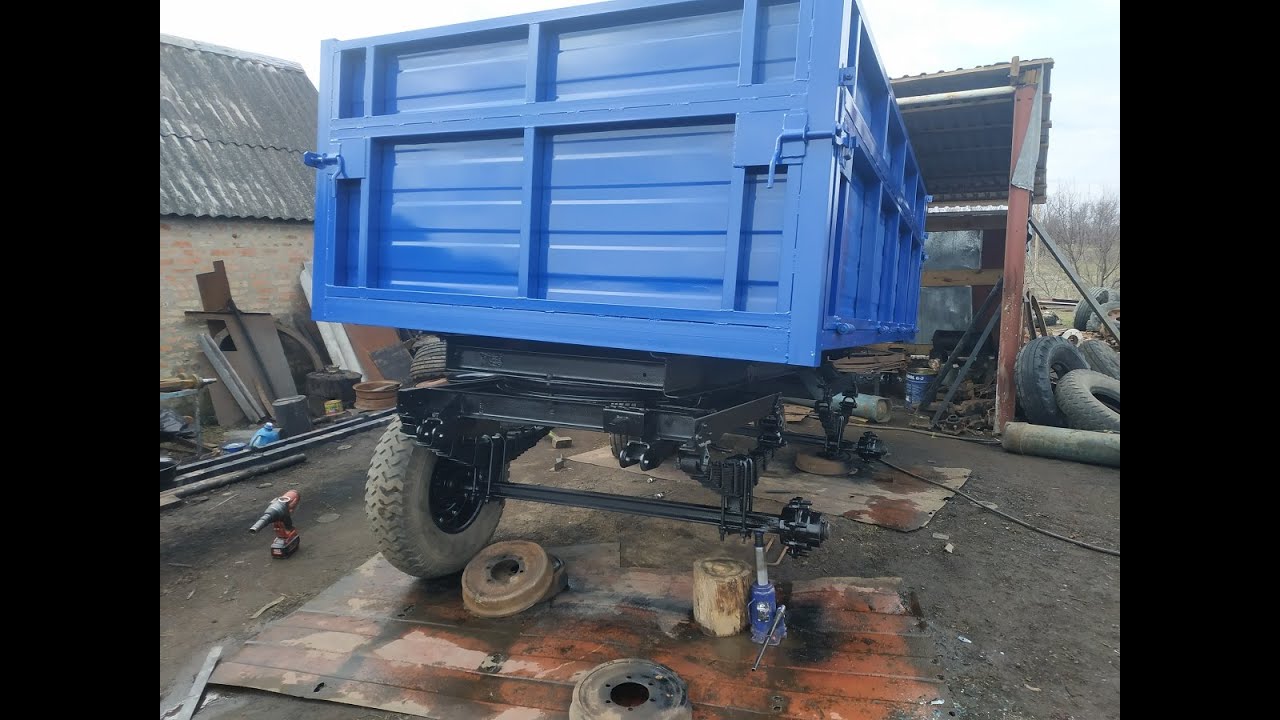Капитальный ремонт, ресставрация самосвального тракторного прицепа ...