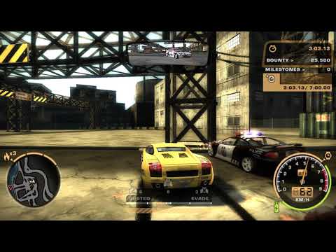 Need For Speed Most Wanted Challenges Police Chase Lamborghini Gallardo 