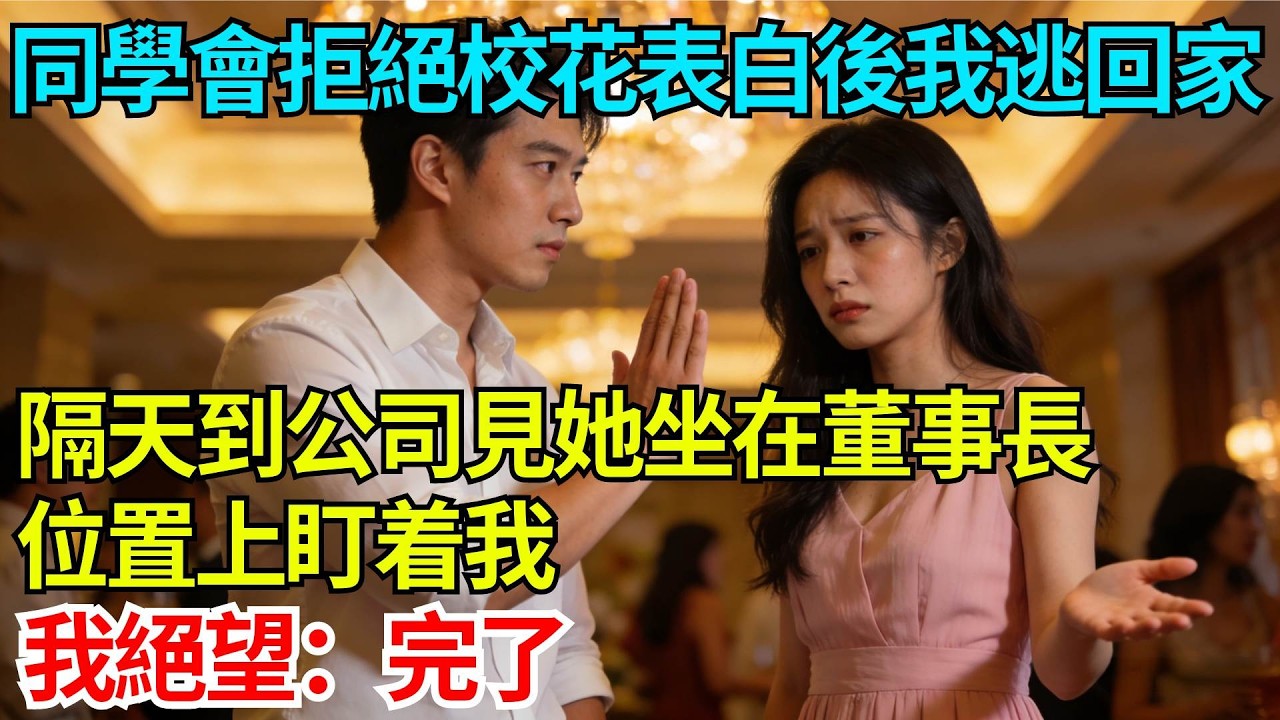 同學會拒絕校花表白後我逃回家，隔天到公司見她坐在董事長位置上盯着我，我絕望：完了【奇人社會誌】#完結爽文#職場故事#情感故事#總裁小說#女总裁系列#先婚后爱