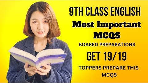 9th Class English Guess paper, Most important Mcqs, English paper Mcqs
