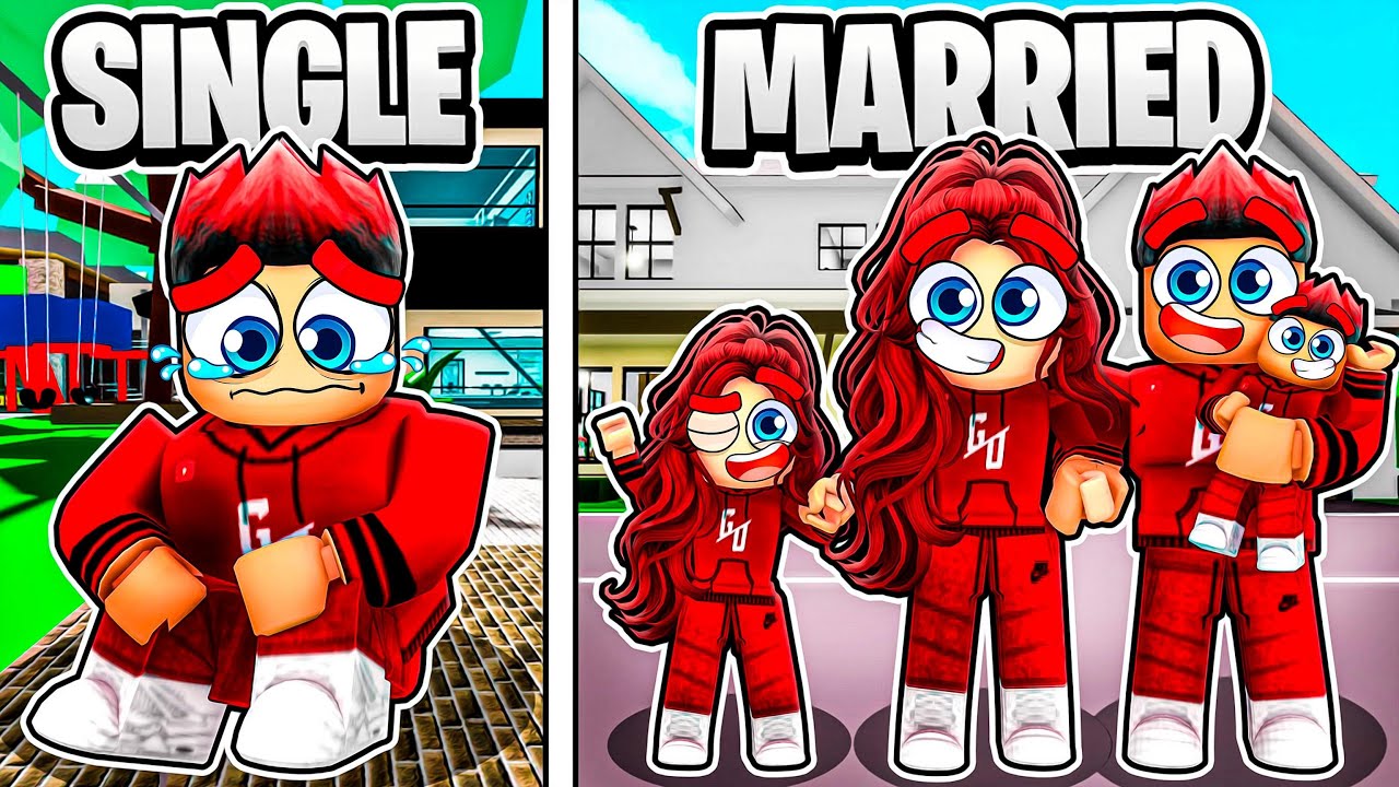 KEHIDUPAN BUJANG VS KAHWIN! [Brookhaven 🏡RP] (Roblox Malaysia)