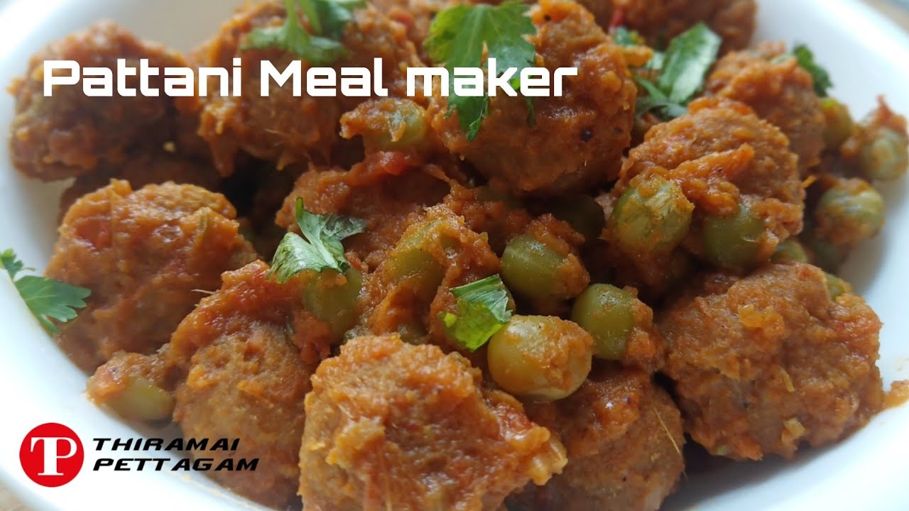 How to make meal maker gravy recipe in tamil Pattani Meal maker
