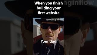 When You Finish Building Your First Website 😆 #programmer #programmerhumor #programmingmemes #webdev