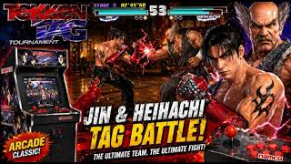 Tekken Tag Tournament – Jin Kazama &amp; Heihachi Mishima clash in an epic tag battle!
