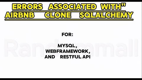 Solutions to Airbnb clone sqlalchemy errors. 0x02 0x03