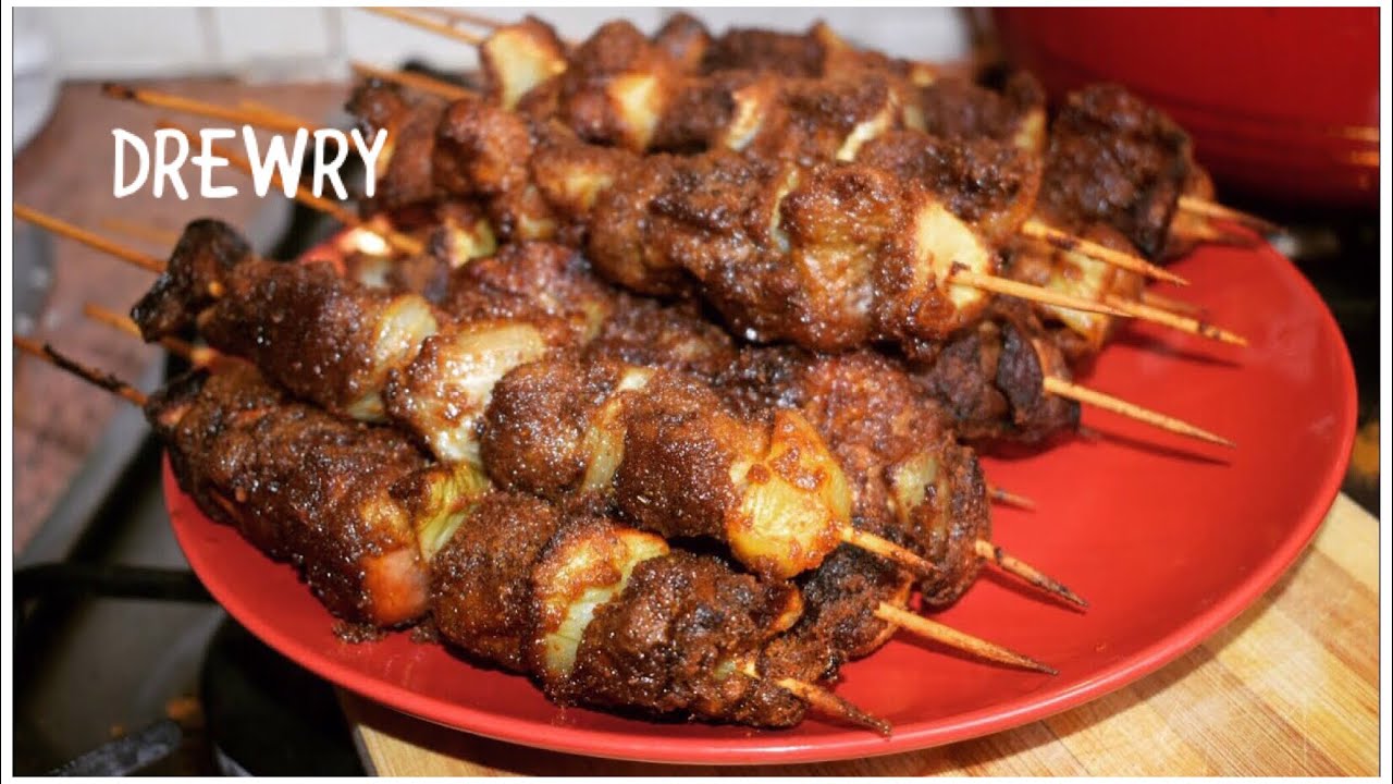 GHANA BEEF AND PORK KEBABS/SUYA/KYIKYINGA YouTube