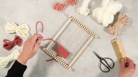 How to do the plain weaving/tabby weaving technique