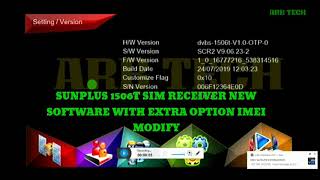 Sunplus 1506Tf Sim Receiver New Software With Extra Option Imei Modify.