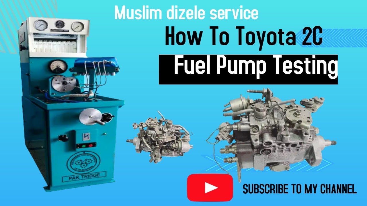 HOW TO TOYOTA 2C JENWAN FUEL PUMP TESTING AND PRESSURE SETING - YouTube