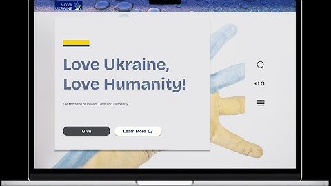 Language Options UI/UX Design for Charity Organization