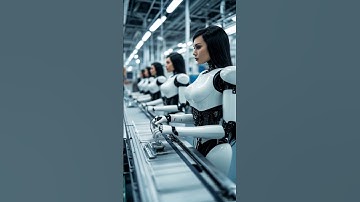 Robots operating on the assembly line. #robot #aiart #humanoid #future