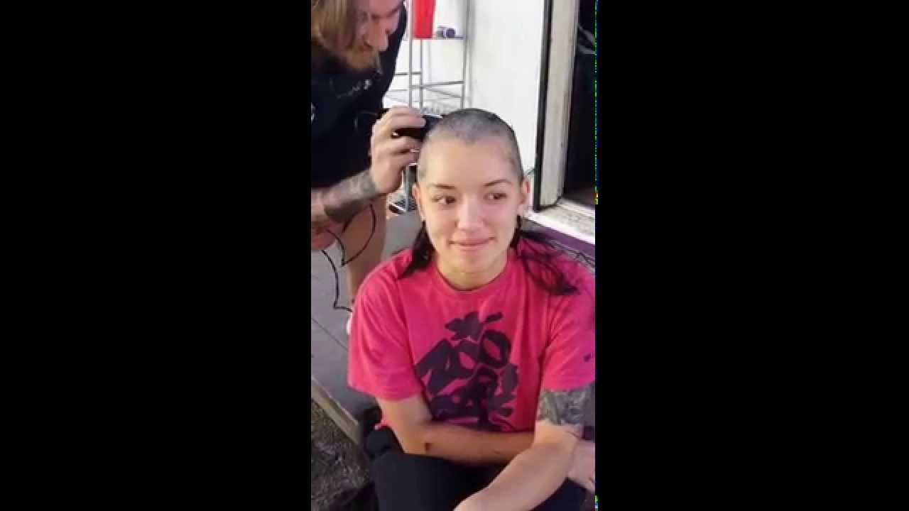 My beautiful wife decided to shave her head!