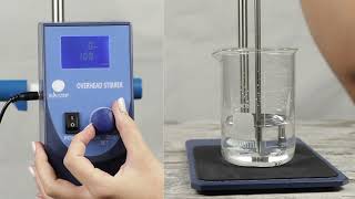 Αναδευτήρας Εργαστηριακός Με Οθόνη Lcd, Ράβδο Και Βάση Στήριξης