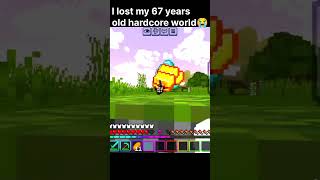 I lost my 67 years old hardcore world 😭🥀#minecraft #gaming #memes