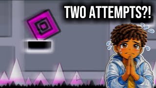 Back On Track In Only 2 Attempts? Geometry Dash