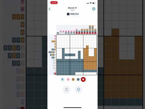 March 17, 2022 Nonogram Color Puzzle Solve