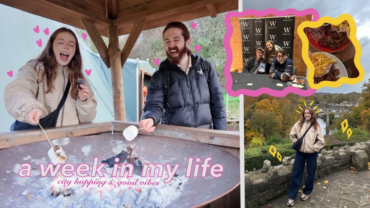 a week in my life | city hopping, book signings & good vibes