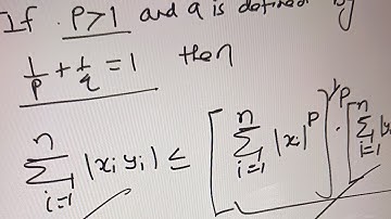 holder inequality with examples #functionalanalysis #highermaths #metricspace #minkowski inequality