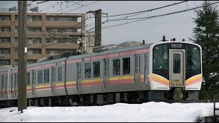 E129系A4+B2編成信越本線上り普通438M　新潟→長岡