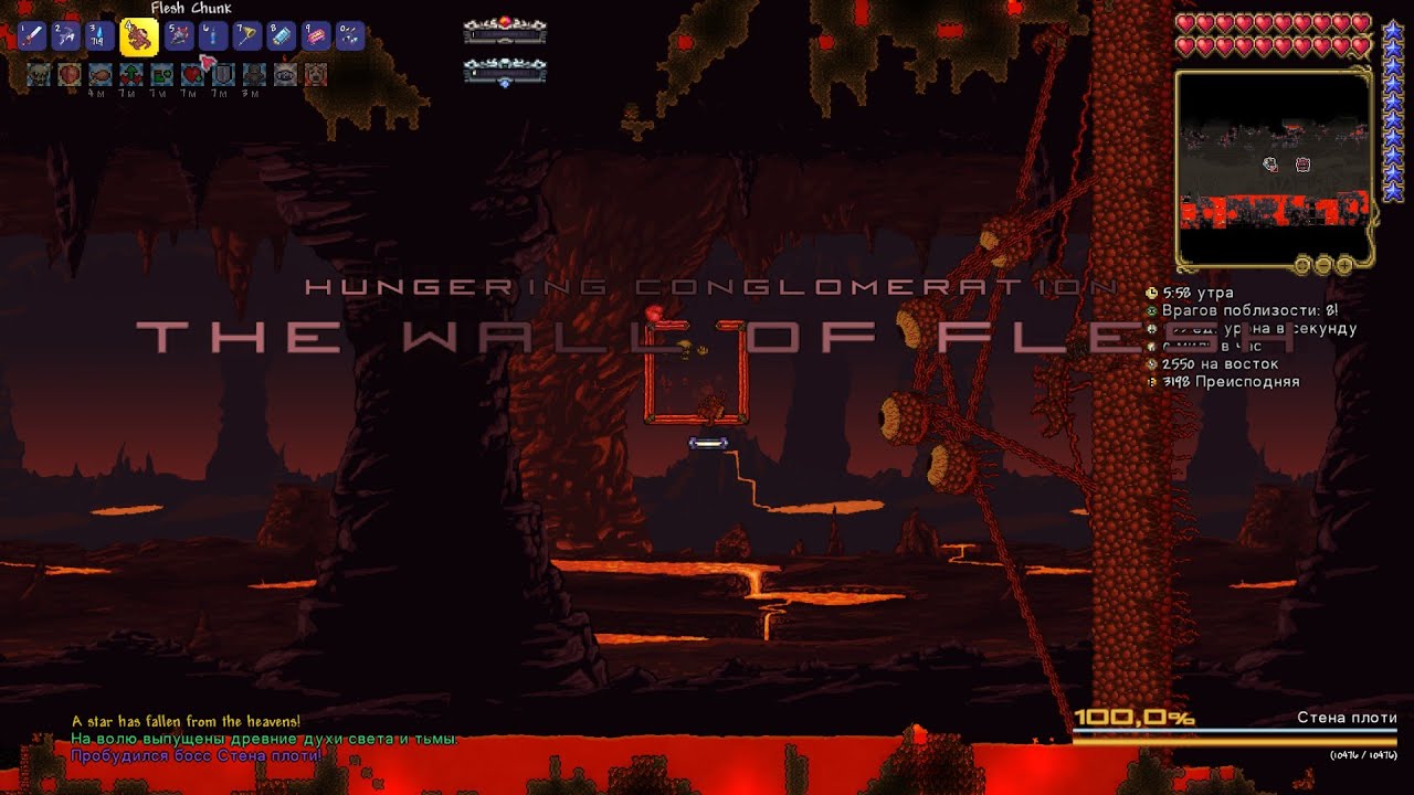 Wall of Flesh Calamity Mod (Master, For The Worthy, Infernum) YouTube