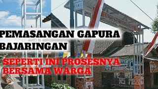 pemasangan gapura baja ringan - gapura dari baja ringan