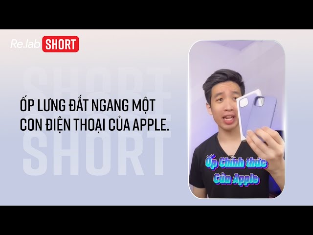 Ốp lưng đắt ngang một con điện thoại của Apple. 🥲