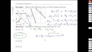 Unit 19-9 Vector Components and Magnitudes - MATH 121