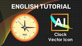 Create a vector Clock icon with Illustrator