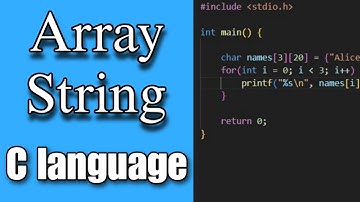 "Working with Array of Strings in C Language: Tutorial for Beginners"