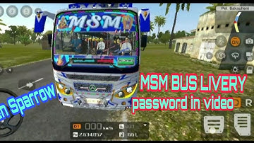 SNB BUS MOD MSM LIVERYPassword in video