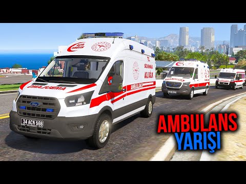 Türk Ambulanslar vs Yabancı Ambulanslar Zamana Karşı Yarışıyor !!! Örümcek Abi ile GTA 5