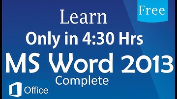 MS | Microsoft | Word 2013 Complete Training Part 4 Home Tab