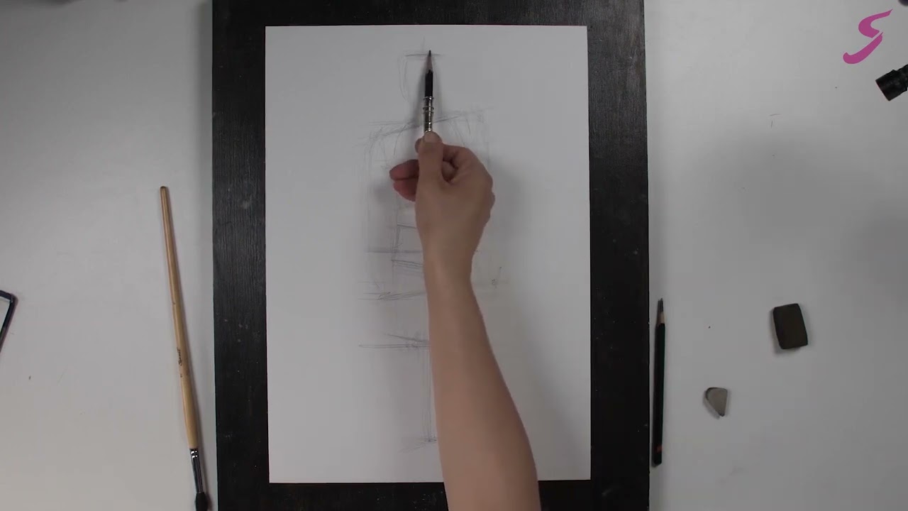 Рисунок. Фигура человека. Мужская фигура в контрапосте-1