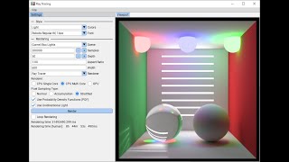 Ray-Tracing on CPU and GPU (Vulkan)
