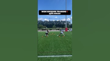 Working a split release progression #widereceivertraining #widereceiver #raleighnc #receiverdrills