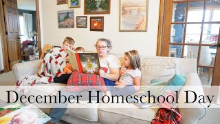 December Homeschool Day in the Life: 6th grade, 4th grade, Kindergarten, and Preschool