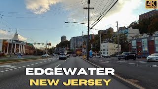 Driving Edgewater New Jersey 4K