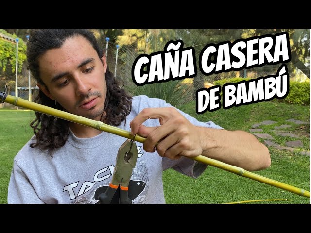 CAÑA DE BAMBÚ, funciona? // Cómo hacer una vara de pesca casera 