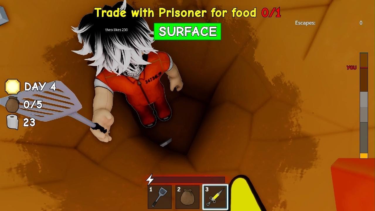 Roblox dig to easpe prison