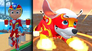 PAW PATROL Mighty Pups Save Adventure Bay Gameplay Walkthrough | Ryders Flying Jet Levels
