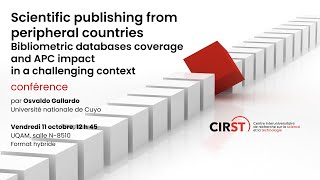 Bibliometric databases coverage and APC impact in a challenging context and peripheral countries