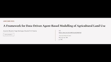 A Framework for Data-Driven Agent-Based Modelling of Agricultural Land Use | RTCL.TV