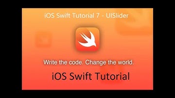 iOS Swift Tutorial 7  -  UISlider