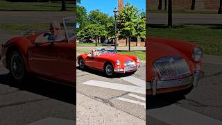 MG MGA Classic Car Drive By Engine Sound Motor Muster Greenfield Village Dearborn MI 2024